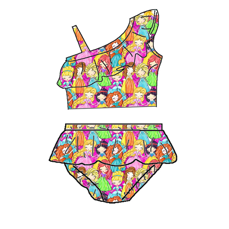 PRINCESS CLUSTERED TWO PC SWIMSUIT