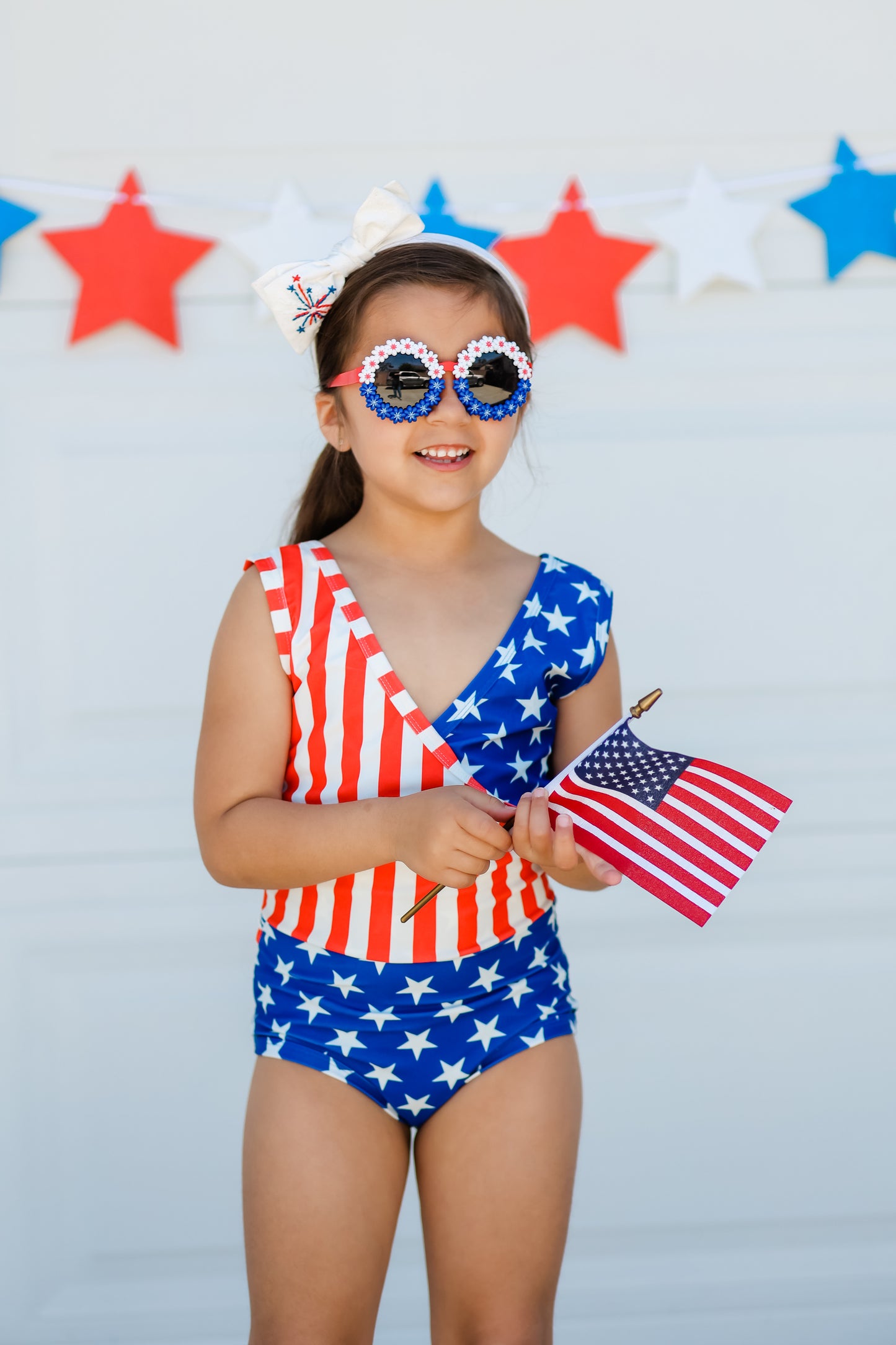 PATRIOTIC STAR & STRIPES SWIMSUIT