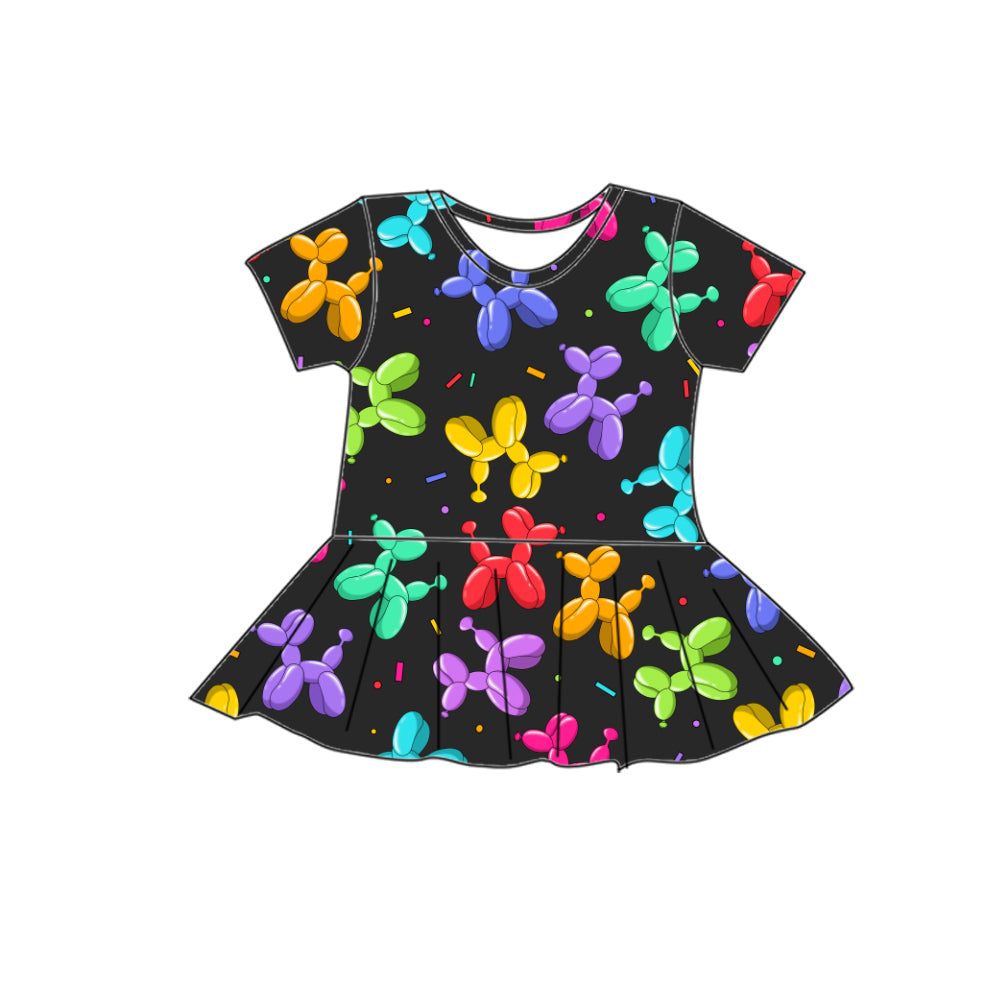 BALLOON DOGS PEPLUM TOP   - PREORDER