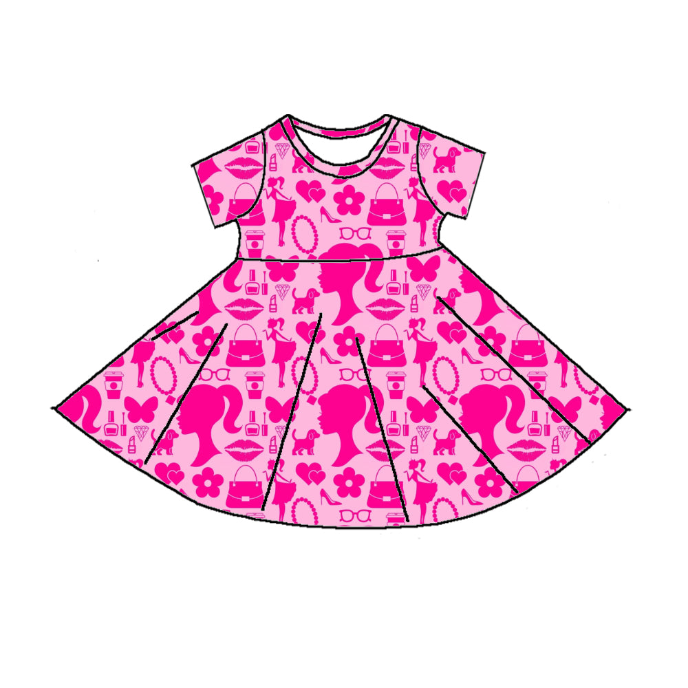 PINK DOLL TWIRL DRESS  - PREORDER
