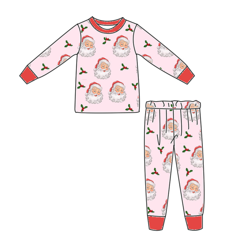 VINTAGE SANTA PAJAMAS PINK - PRE-ORDER