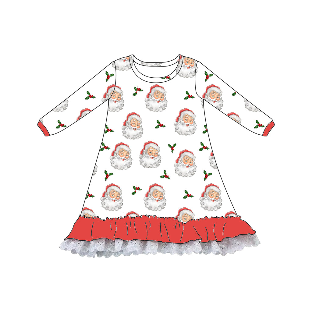 VINTAGE SANTA NIGHTGOWN WHITE - PRE-ORDER