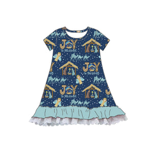 JOY TO THE WORLD SHORT SLEEVES NIGHTGOWN - PRE-ORDER
