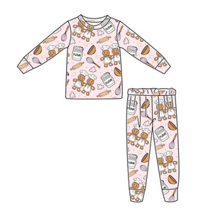 CHRISTMAS BAKING PAJAMAS KIDS & ADULTS - PREORDER - PINK - Christmas2025