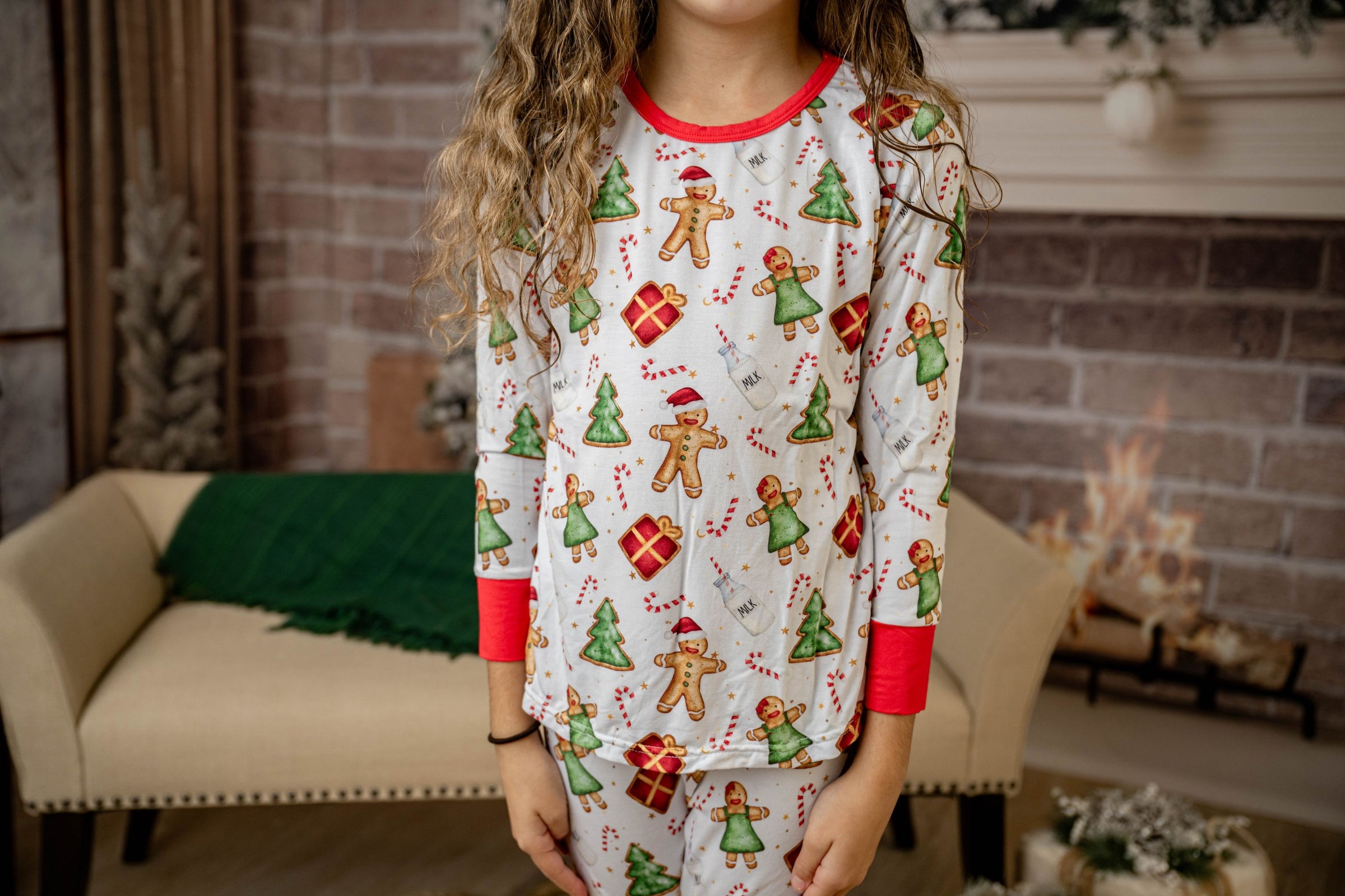 CHRISTMAS GINGERBREAD COOKIES BAMBOO PAJAMAS – Hunny Bee Kids – New York  (NY), USA