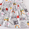 BACK TO SCHOOL RAINBOW FLUTTER DRESS
