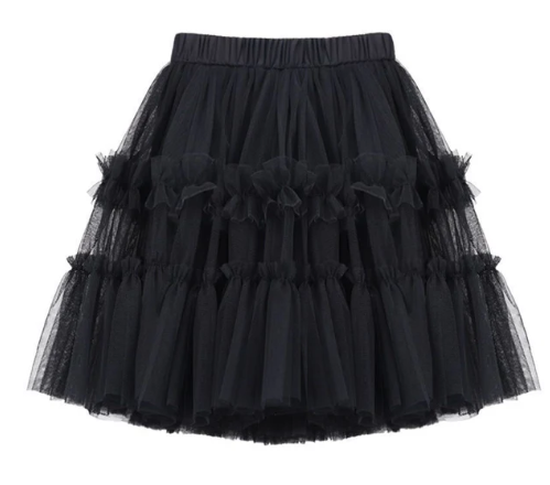 BLACK TULLE SKIRT - Halloween2025