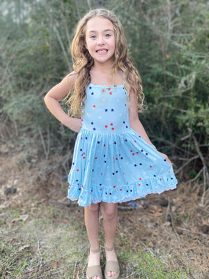 PATRIOTIC STARS TANK DRESS