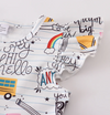 BACK TO SCHOOL RAINBOW FLUTTER DRESS