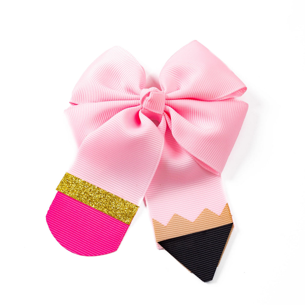 PINK PENCIL BOW