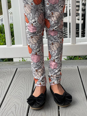 SKULL & PUMPKIN LEGGINGS