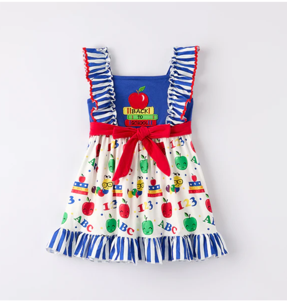 BACK TO SCHOOL CATERPILLAR DRESS