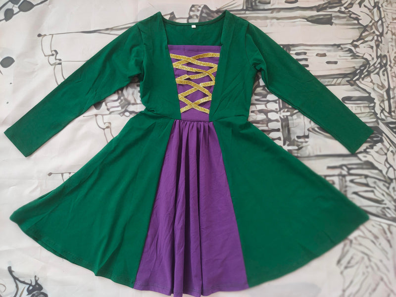 WINNIE SISTER SOFT COTTON LONG SLEEVES TWIRL DRESS PREORDER