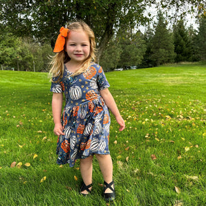 GLITTERY PUMPKINS DRESS