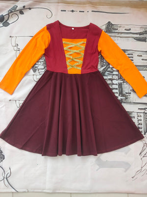 MARY SISTER SOFT COTTON LONG SLEEVES TWIRL DRESS PRE-ORDER