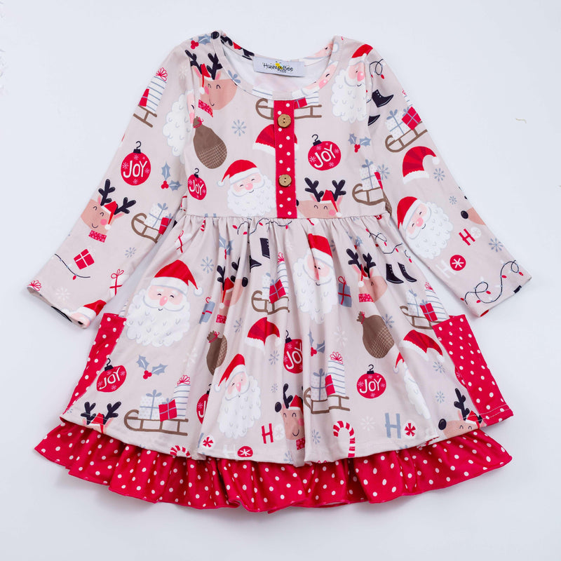 CHRISTMAS JOY DRESS WITH POCKETS