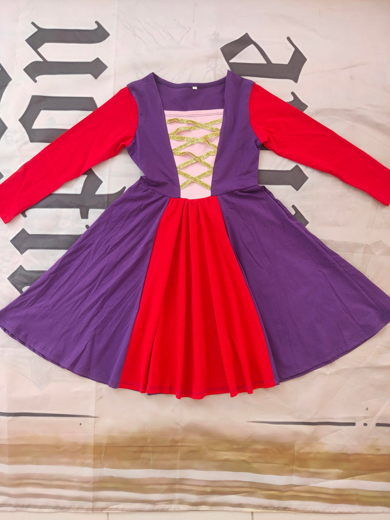 SARAH SISTER SOFT COTTON LONG SLEEVES TWIRL DRESS PRE-ORDER
