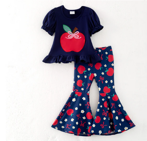 BACK TO SCHOOL APPLE PANT SET