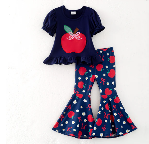 BACK TO SCHOOL APPLE PANT SET