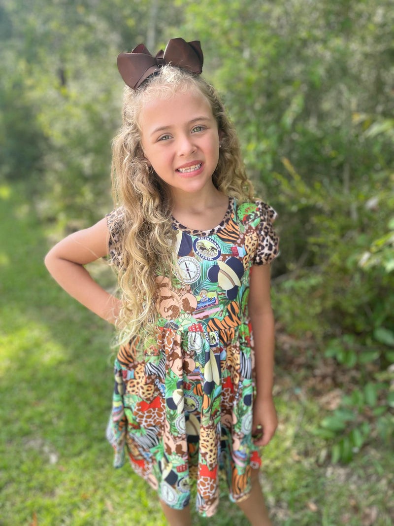 SAFARI TWIRL DRESS