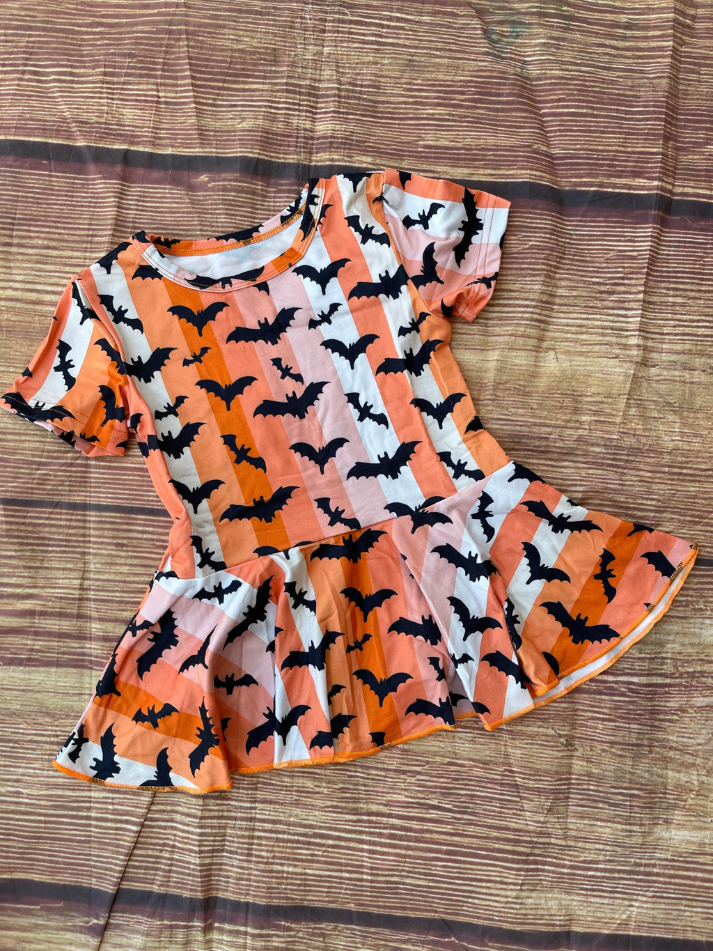 HALLOWEEN BATS PEPLUM TOP