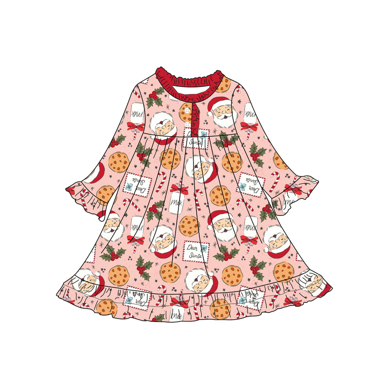 DEAR SANTA NIGHTGOWN - PINK - PREORDER - Christmas2025