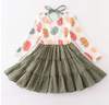 FALL PUMPKIN TIE BACK DRESS - Fall2025