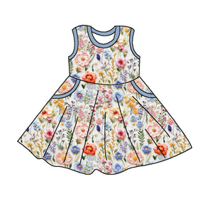 WILD FLOWER DRESS WITH POCKETS