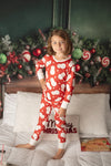 SNOWMAN RED PAJAMAS