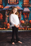 BLACK RUFFLE PANTS