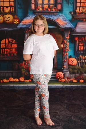 SKULL & PUMPKIN LEGGINGS