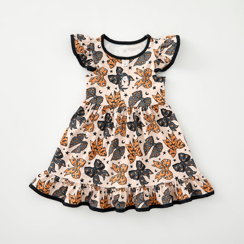 HALOWEEN SPOOKY BOW DRESS