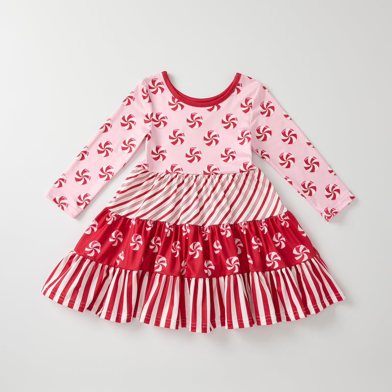 CANDY CANE & PEPPERMINT LAYER DRESS Preorder