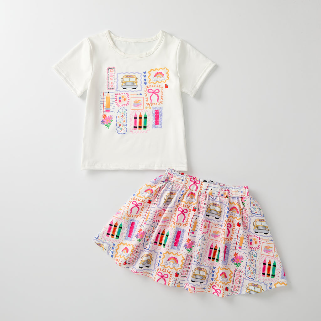BACK TO SCHOOL TOP & SKORT SET