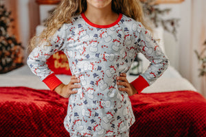 SNOWMAN GREY PAJAMAS