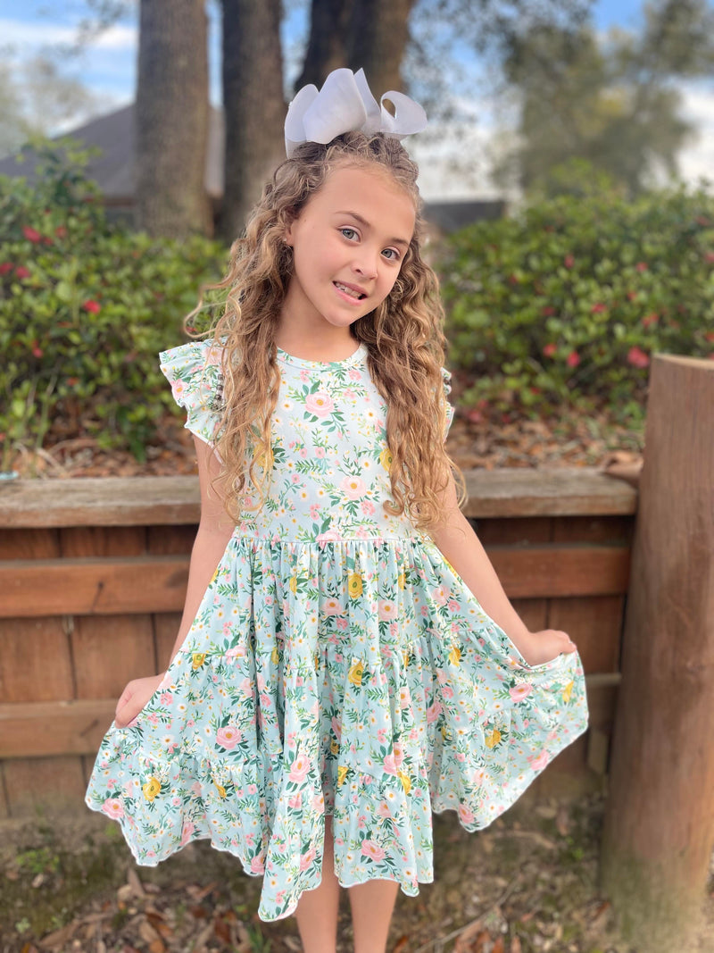 SPRING BLISS FLORAL DRESS