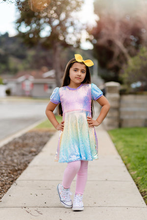 RAINBOW SPARKLE DRESS