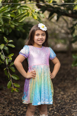 RAINBOW SPARKLE DRESS