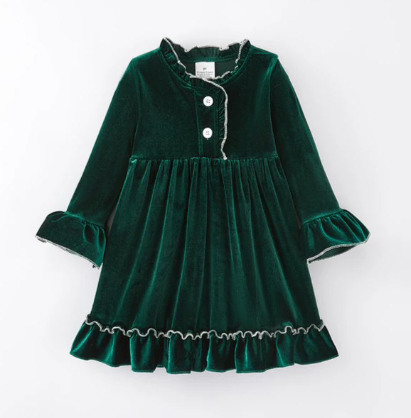 GREEN VELVET NIGHTGOWN    - Christmas2025
