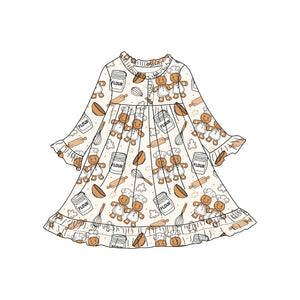 CHRISTMAS BAKING NIGHTGOWN KIDS & ADULTS - PREORDER - IVORY - Christmas2025