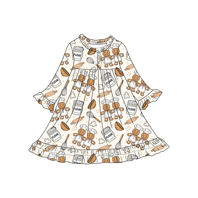 CHRISTMAS BAKING NIGHTGOWN KIDS & ADULTS - PREORDER - IVORY - Christmas2025