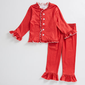 CHRISTMAS RED PJS - GIRLS READY TO SHIP