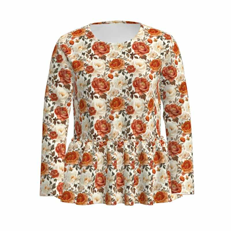 FALL FLORAL KIDS & ADULT PEPLUM TOP - PREORDER