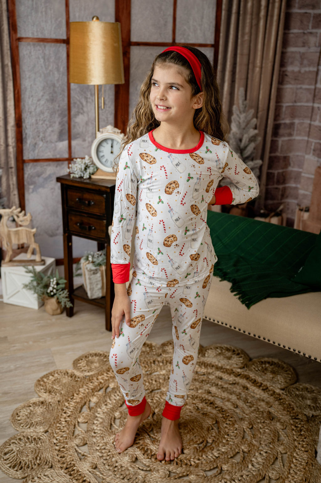 CHRISTMAS COOKIES & MILK BAMBOO PAJAMAS