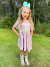 CRAYONS POSITIVE AFFIRMATION DRESS WITH POCKETS - PINK PREORDER