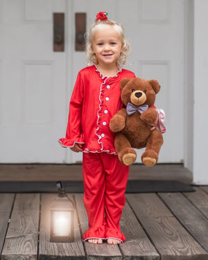 CHRISTMAS RED PJS - GIRLS READY TO SHIP