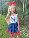 PATRIOTIC LOVE FIRE WORK DRESS