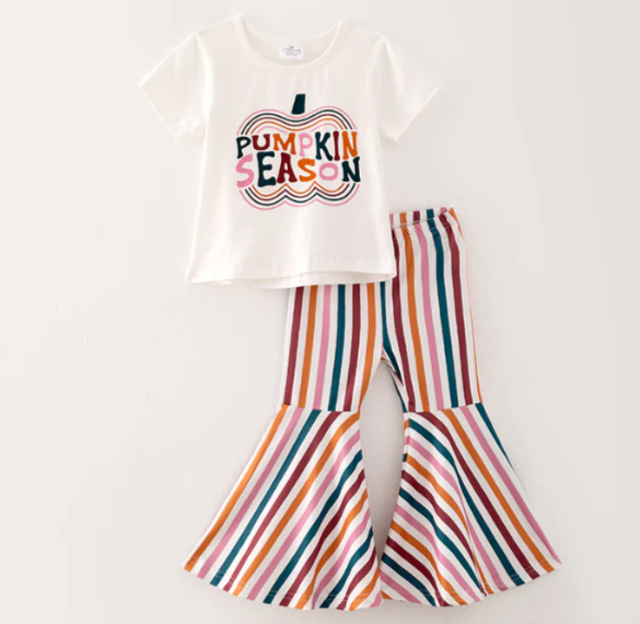 PUMPKIN SEASON OUTFIT PANT SET - Fall2025