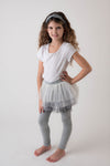 GREY TUTU SKIRT LEGGINGS
