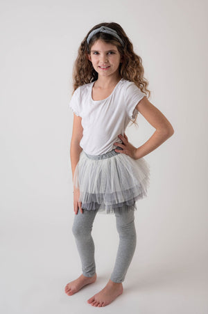 GREY TUTU SKIRT LEGGINGS